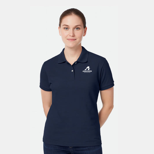 Hanes® Ecosmart® Unisex Jersey Polo Navy