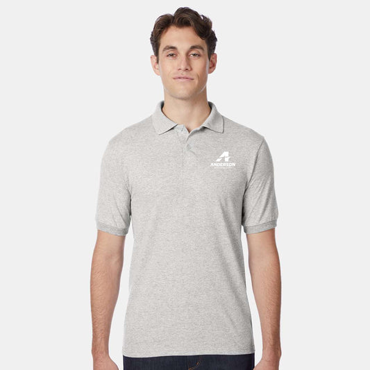 Hanes® Ecosmart® Unisex Jersey Polo Ash